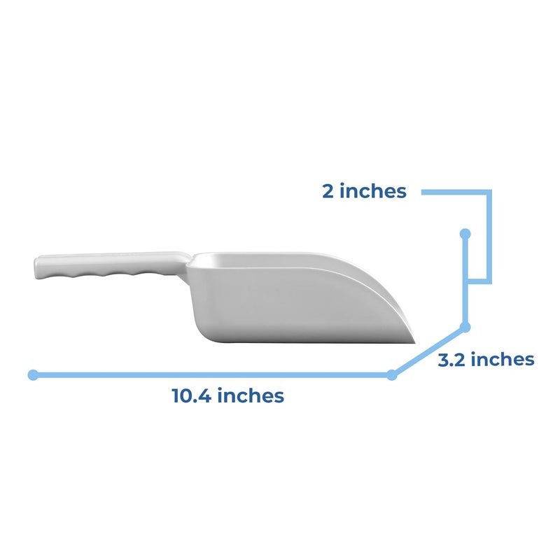 Remco Vikan 63005 Color-Coded Plastic Hand Scoop - BPA-Free Food-Safe Kitchen Utensils, Restaurant and Food Service Supplies, 16 oz, White - Image 2